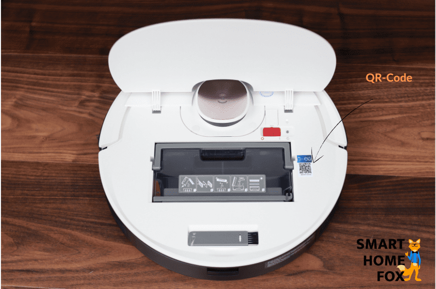 Adding the OZMO T8 to the app by scanning the QR code.